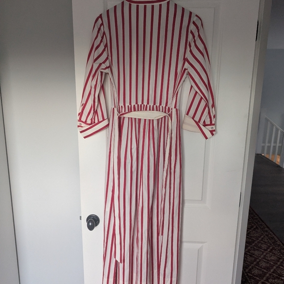 Red & White Stripe Maxi Dress 🍒 | Designer Luis Trenker - Picture 8 of 8
